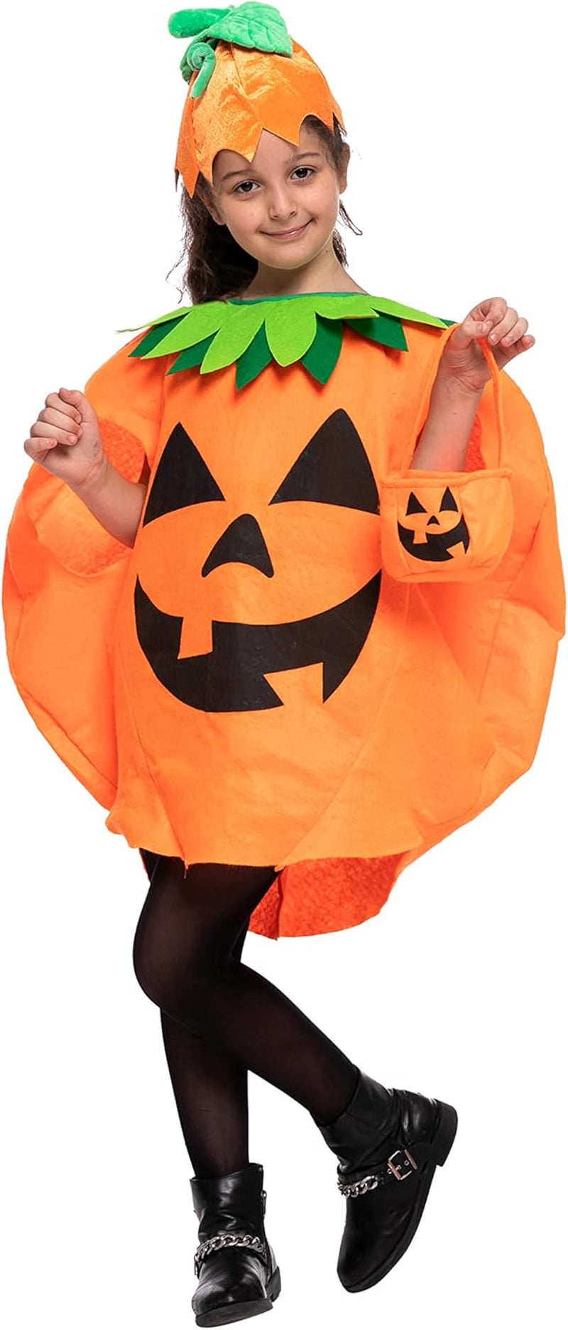 Unisex Big Pumpkin Costume for Kids Toddles Child Halloween Dress up Themed Party