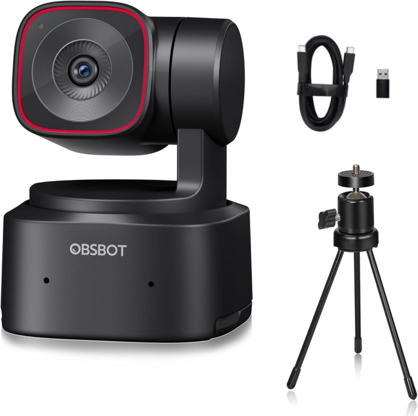 Tiny 2 Lite Ai-Powered 4K UHD PTZ Webcam,1/2" CMOS Sensor 4X Digital Zoom AI Auto Tracking with Auto Zoom Gesture Control 2.0, Livestream for Game/Meeting/Online Educate, W Mini Tripod