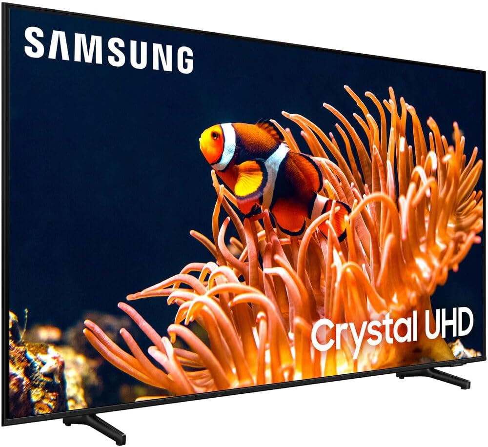 43 Inch DU8000 Crystal UHD LED 4K Smart TV Bundle with 2 YR CPS Enhanced Protection Pack (2024 Model)