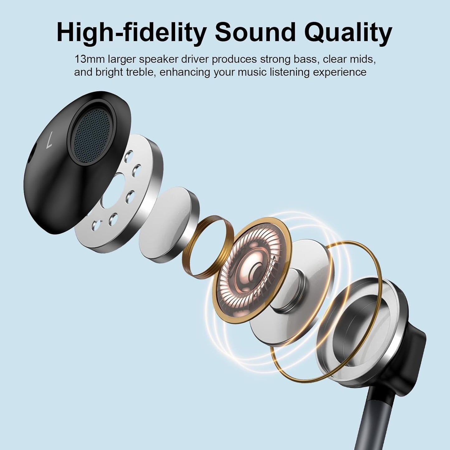 USB C Headphones Earphones for Samsung Galaxy S25+ S25 plus Ultra S24 S23 S22 S21 S20 Series, Wired Earbuds - Comfort Semi in Ear, with Microphone, Hifi Stereo