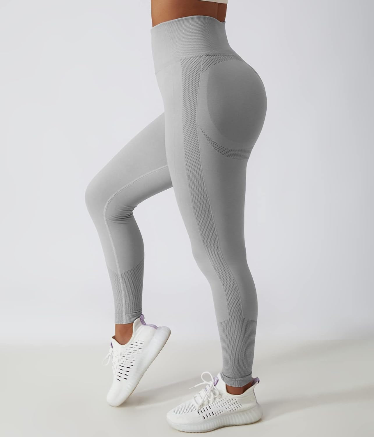 Scrunch Butt Lifting Leggings for Women Seamless Tie Dye High Waist Yoga Pants Workout with Ribbed and Smile Contour