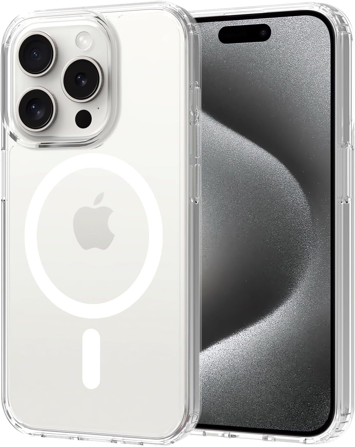 2025 New Magnetic for Iphone 16E Case,Compatible with Magsafe,Military Grade Drop Tested, Shockproof Matte Translucent Hard Back Slim Protective Case.Black Magnetic Circle.