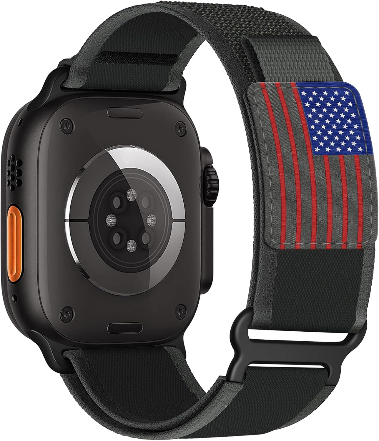 Trail Loop Nylon Band - Compatible with Apple Watch Ultra 2 Band 49Mm 46Mm 45Mm 44Mm 42Mm 41Mm 40Mm 38Mm Men Women,Rugged Braided Elastic Weave Sport Strap for Iwatch Ultra Series 10/9/8/7/6/SE/5/4/3