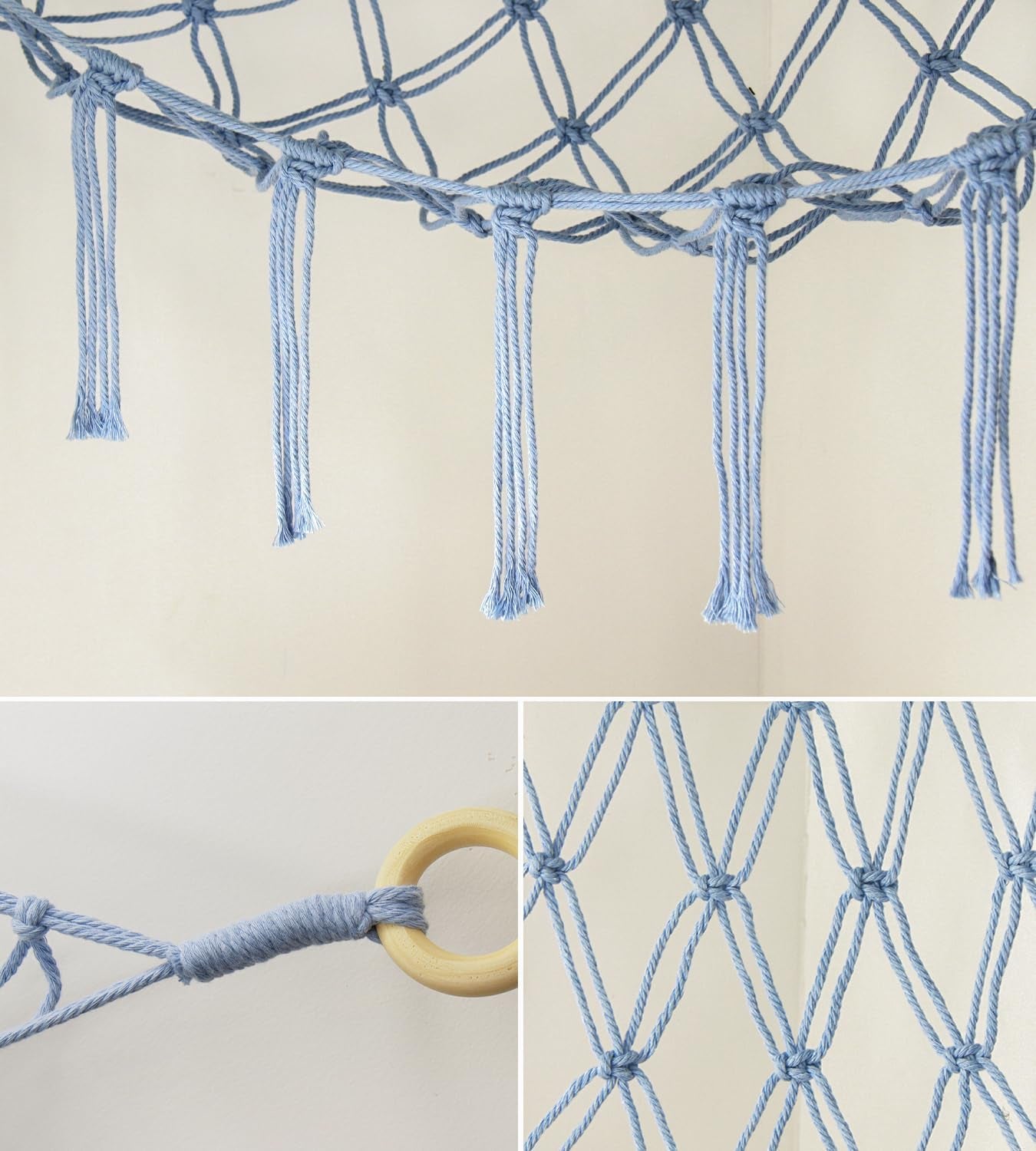 Stuffed Animal Storage Hammock Large Toy Hammock Net for Stuffed Animals Corner - Blue Plush Stitch Stuff Huggy Wuggy Toy Storage Room Decor
