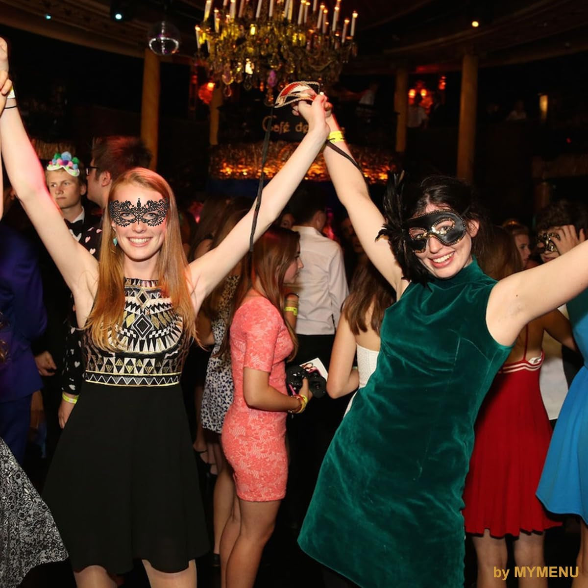 Masquerade Mask for Women Venetian Lace Eye Masks for Party Prom Ball Costume Mardi Gras Party Supply