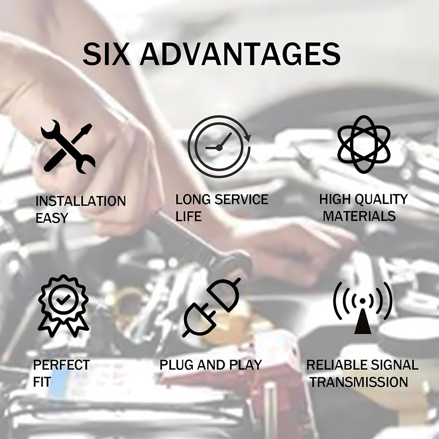 ICP/EBP Sensor Connector Pigtail Compatiable with Ford 7.3L F Series Excursion and E Series 94-03, 6.0L F Series and Excursion 03-07, 6.0L E Series 04-10, 4.5L LCF 06-10,6.4L F Series 08-10