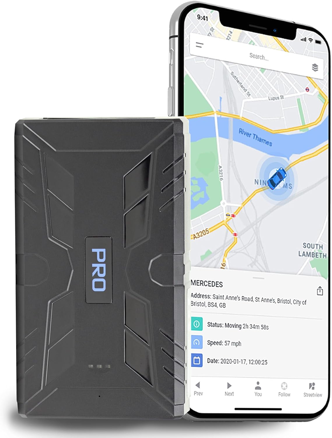 104 PRO 4G Magnetic GPS Tracker – Pay as You Go Portable Vehicle, Car, Truck, Van, Asset, Trailer Tracking Device with up to 90 Days Stand by Time Car Tracker Devices (104 Pro 4G plus - 20,000 Mah) TRUCK DRIVER