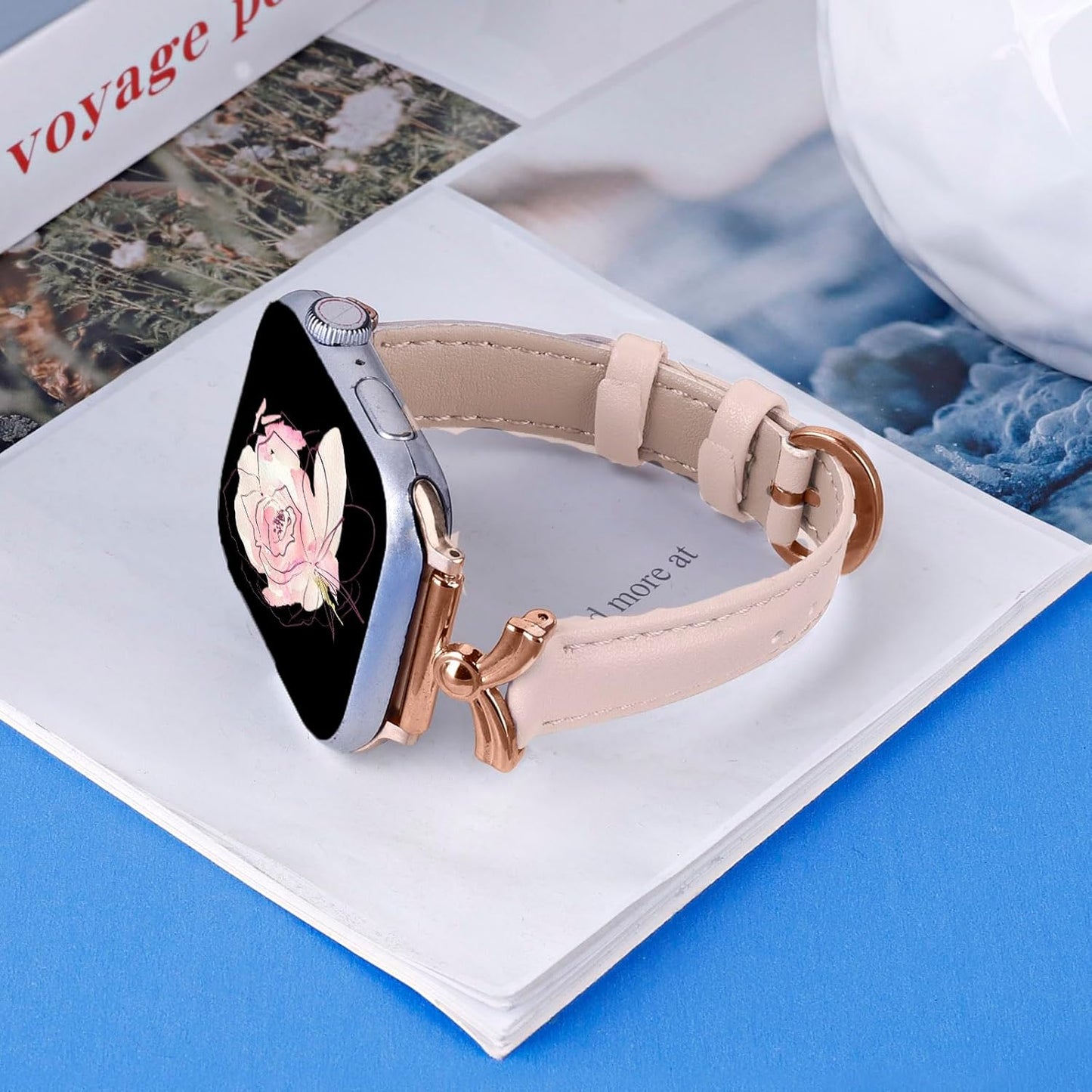 Leather Band Compatible with Apple Watch 38Mm 40Mm 41Mm 42Mm 44Mm 45Mm 49Mm Ultra, Replacement Handmade Leather Strap for Iwatch