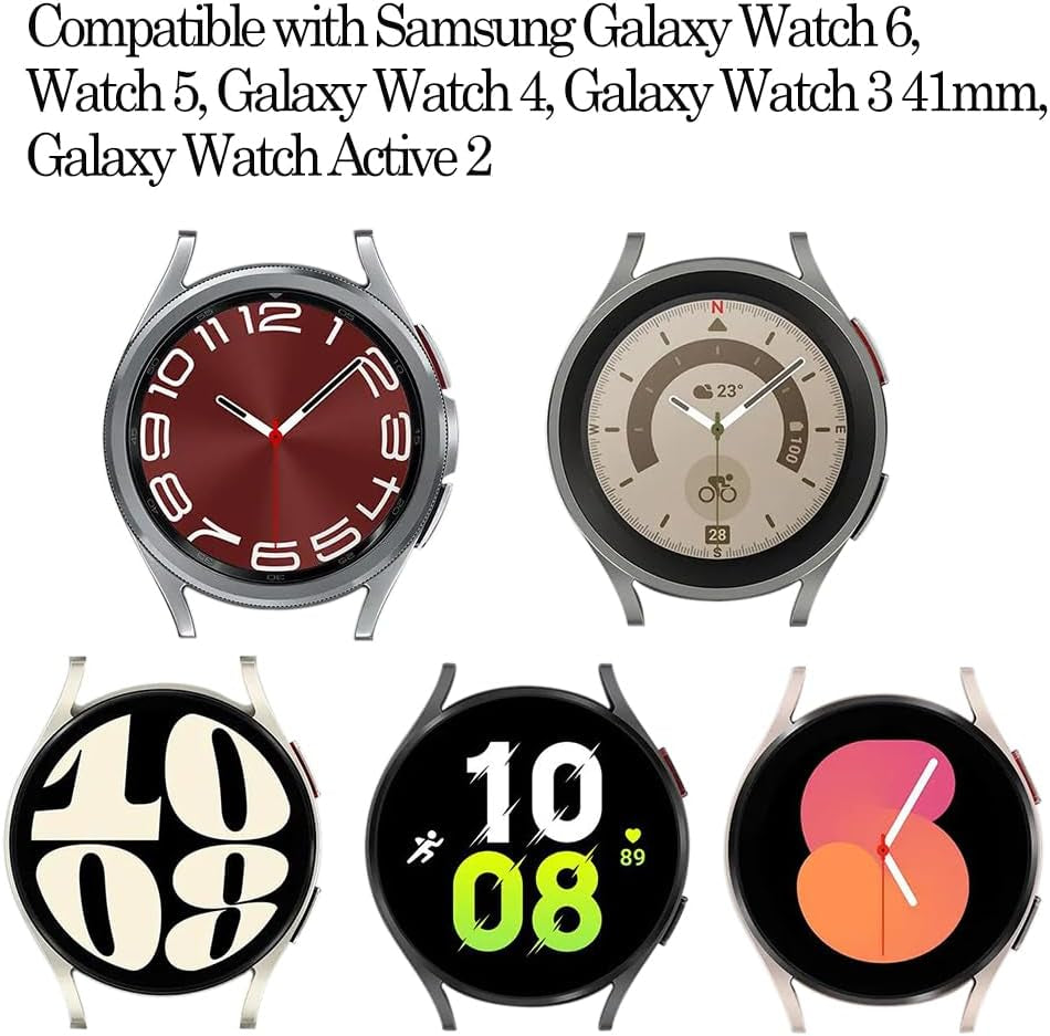 Compatible with Samsung Watch 6 Classic 47Mm/43Mm,Samsung Watch 5/5Pro,Samsung Watch 4,Galaxy Watch 3 41Mm Band,Samsung Active 2 Watch Band 40Mm /44Mm,20Mm Sports Wristband Bands for Women Men