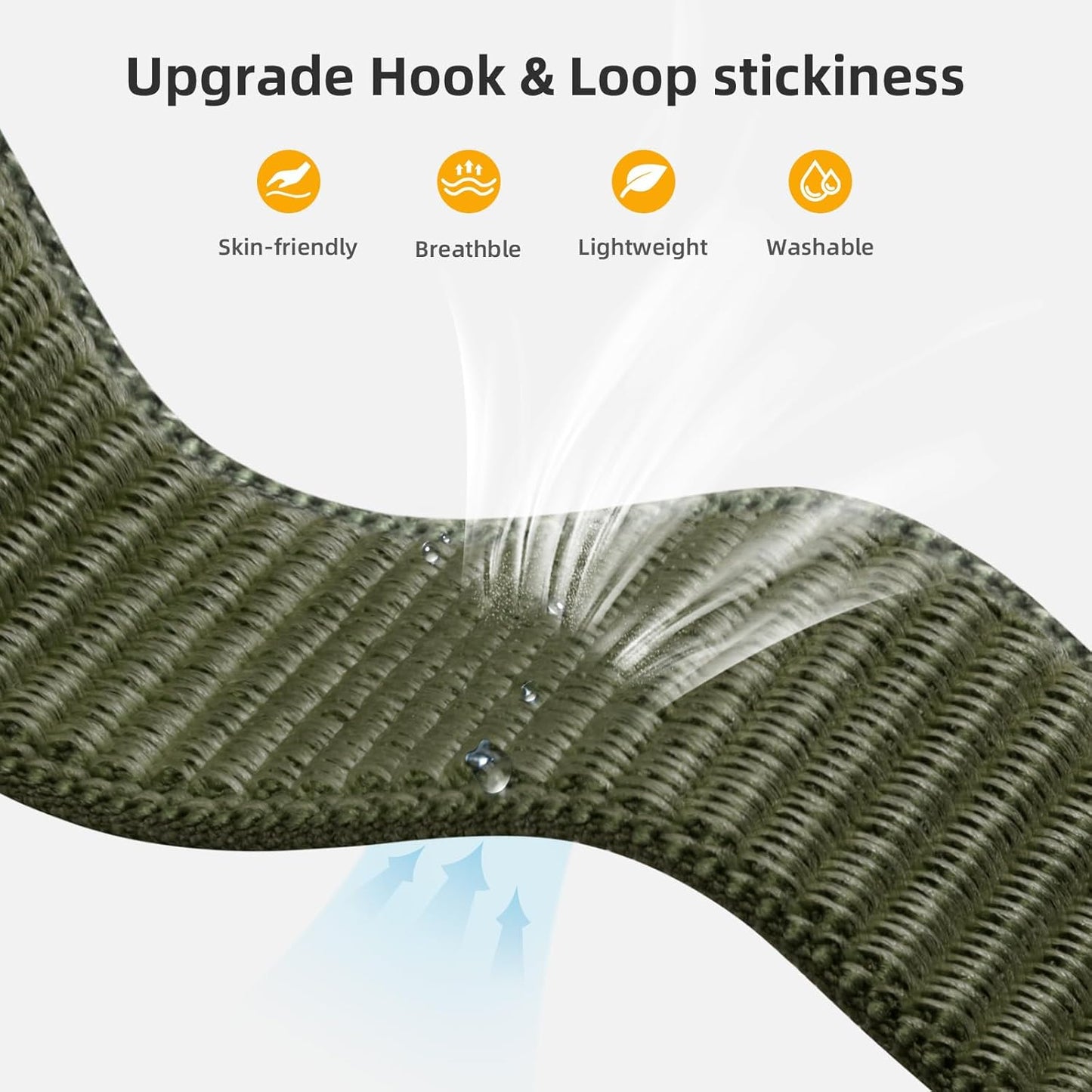 Compatible with Apple Watch Bands 40Mm 44Mm 45Mm 38Mm 41Mm 42Mm 46Mm 49Mm for Women Men, Adjustable Braided Sport Nylon Loop Straps for Iwatch Series 10/9/8/7/6/5/4/Se/Ultra