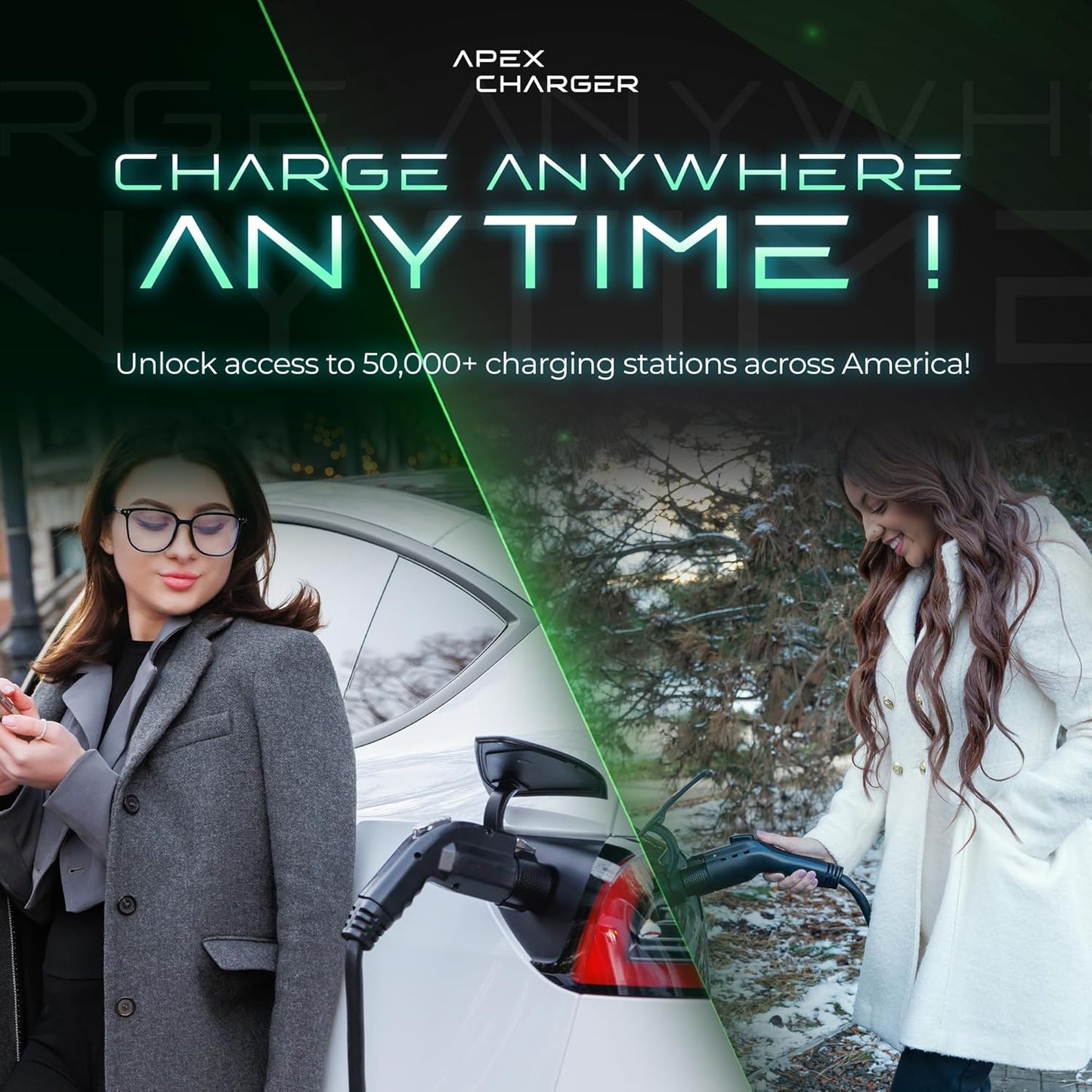 *FOR TESLA ONLY* PRO 1 Connector: J1772 to Tesla Adapter. Converts Portable, Mobile & Level 2 Wall Mounted AC Electric Vehicle Charging Stations to NACS. Exterior Accessories Model S Y 3 X