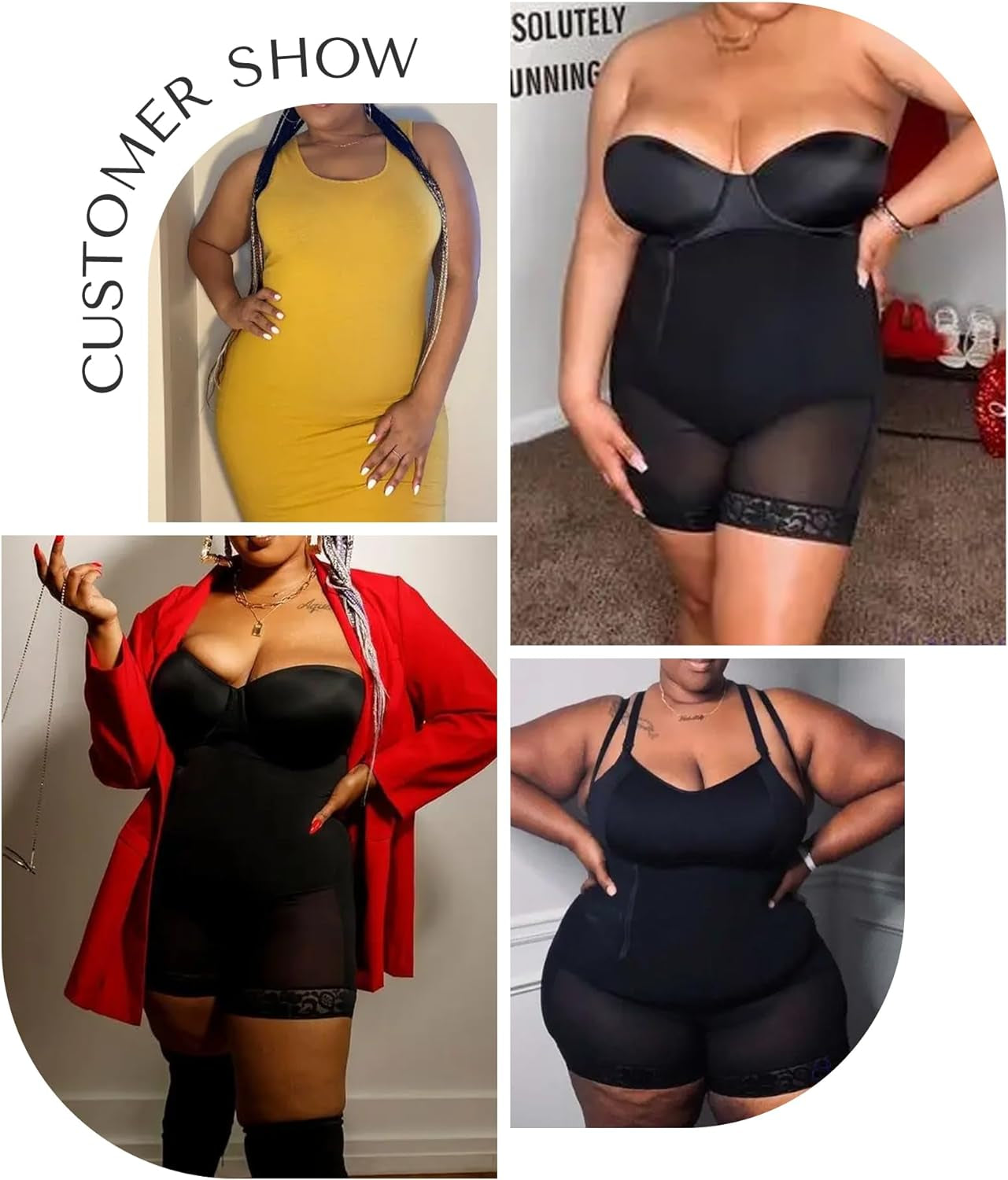 Tummy Control Shapewear Fajas Colombianas Side Zipper Body Shaper plus Size Postpartum Bodysuit with Butt Lift