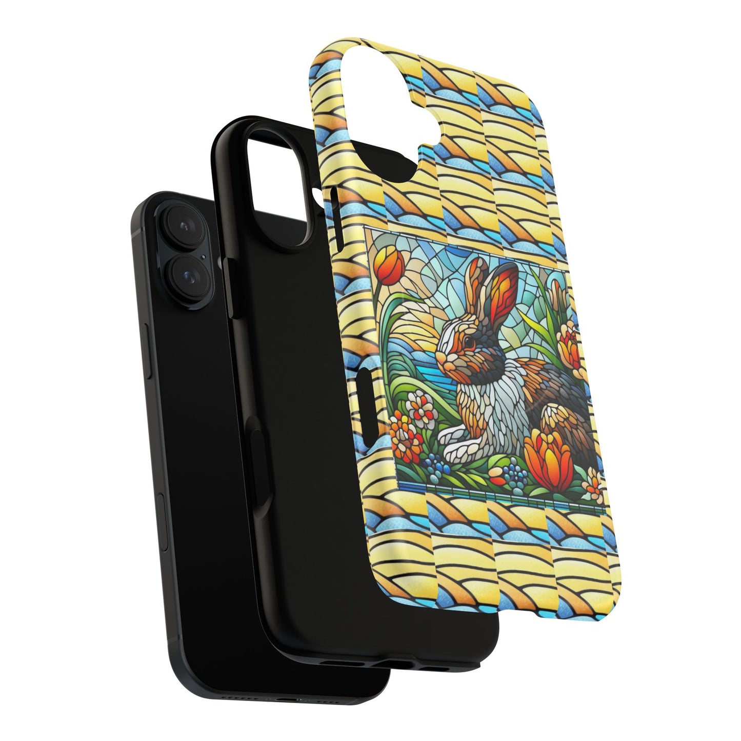 Dutch Rabbit Animal Stained Glass Design Tough Magnetic Cases
