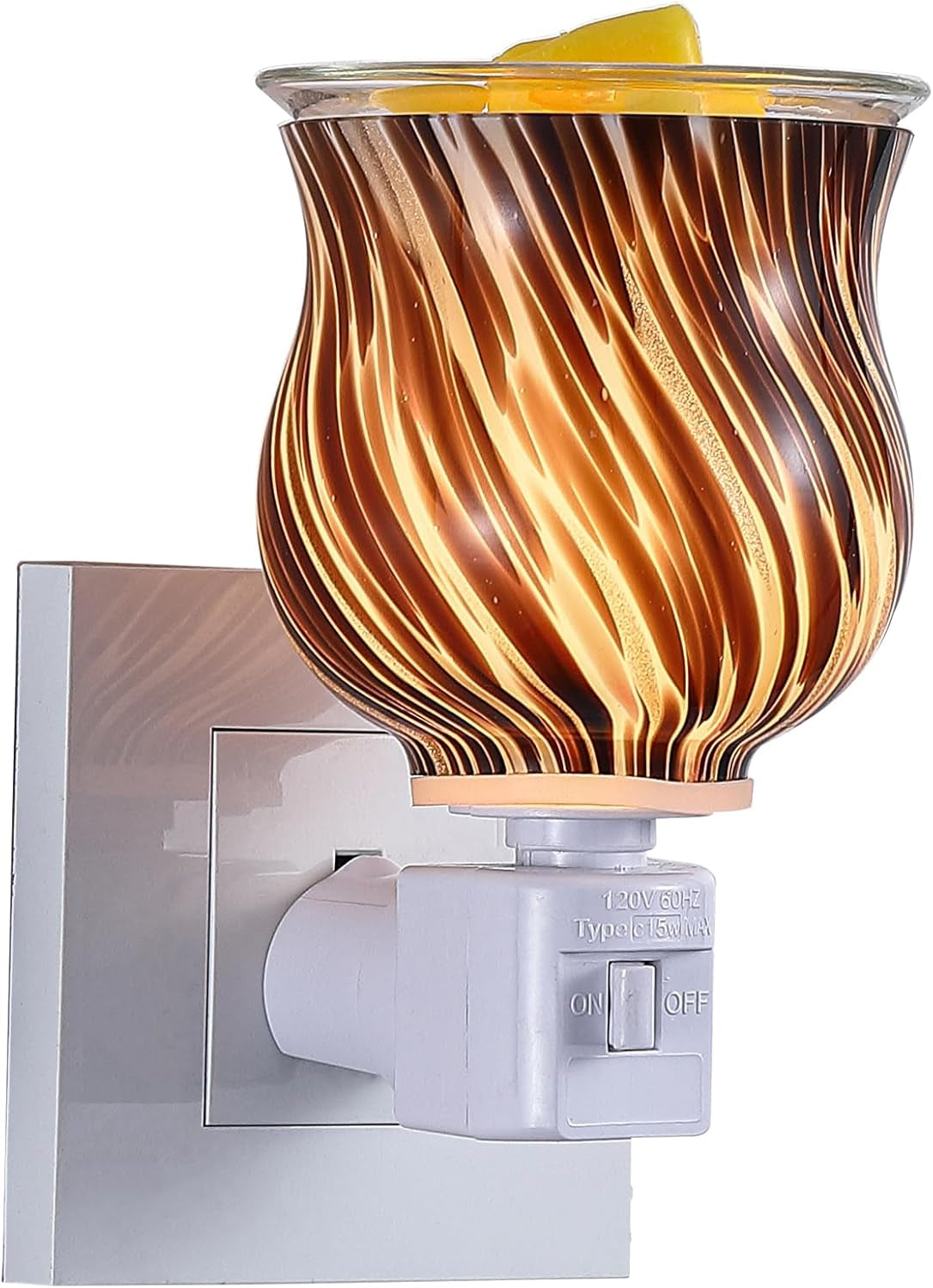 Warmers Pluggable Fragrance Warmer- Decorative Plug-In for Warming Scented Candle (Silver)