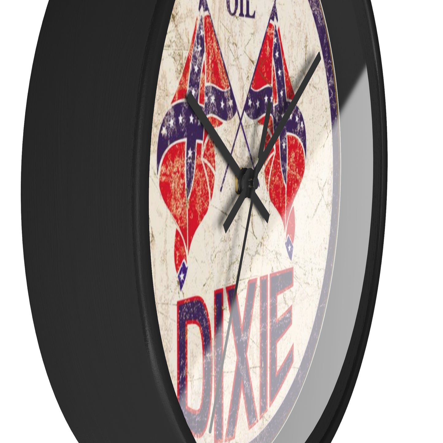 Retro Wall Clock - Dixie Motor Oil Design