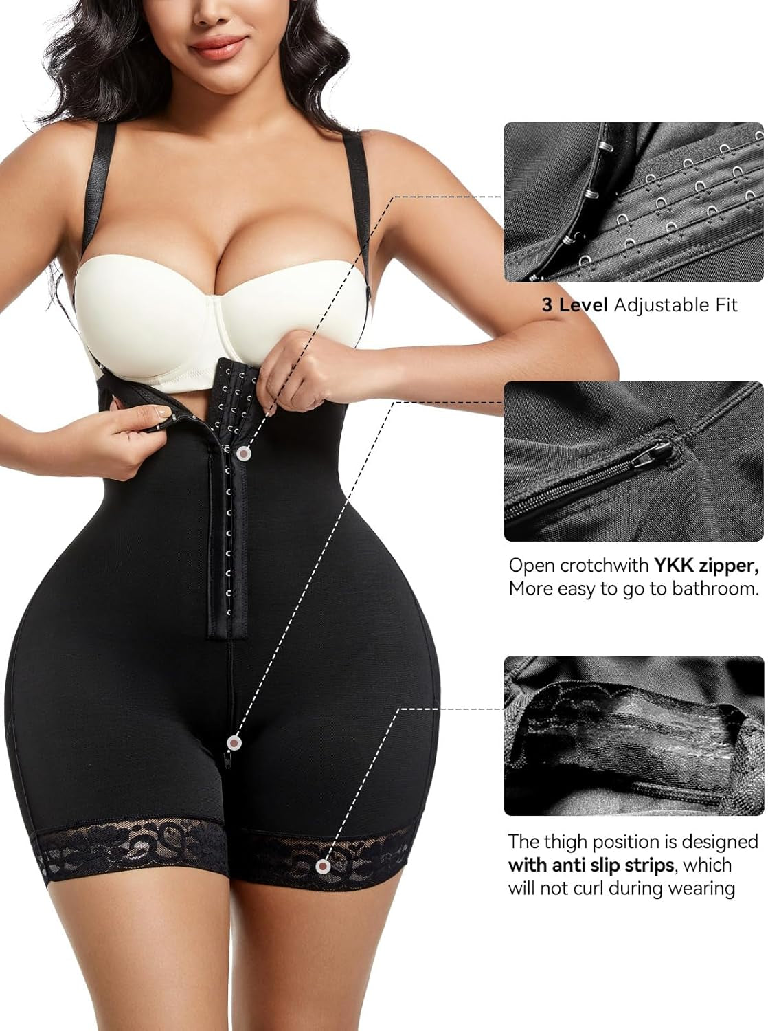 Fajas Colombians Shapewear Tummy Control Post Surgery Compression Garment Waist Shaping Hip Lifter for Women