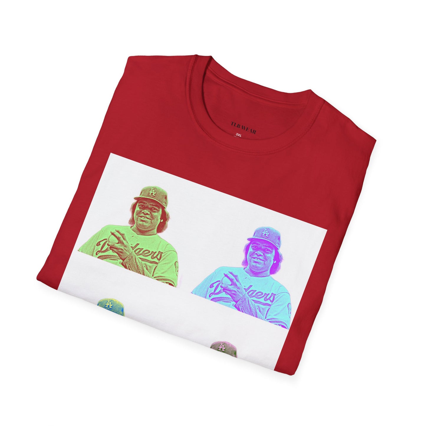 Fernando Valenzuela Dodgers Andy Warhol Style Pop Art Unisex Softstyle T-Shirt