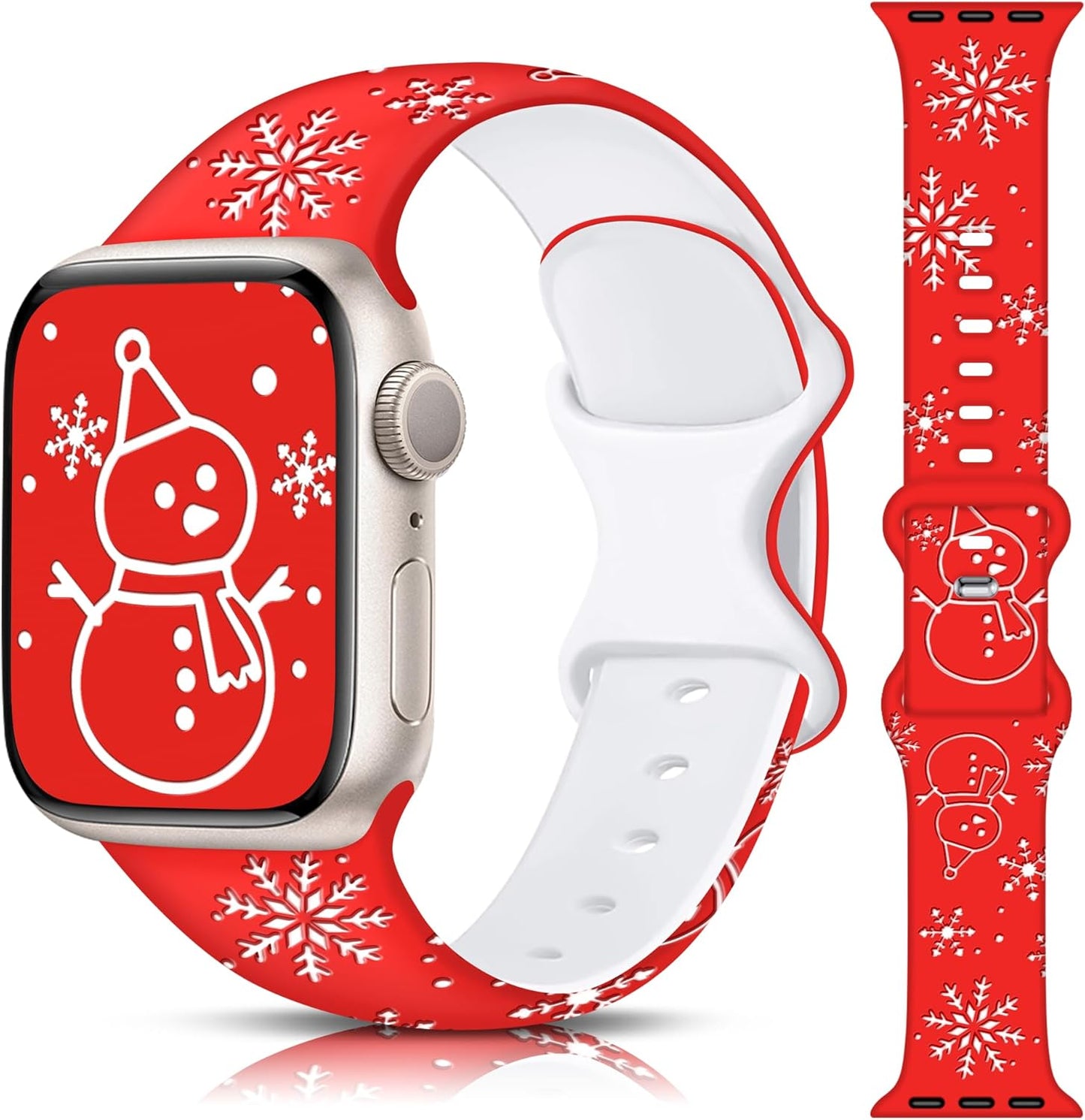 Easter Apple Watch Bands for Women Men 41Mm 42Mm 44Mm 45Mm 46Mm 49Mm 38Mm 40Mm,Soft Silicone Holiday Strap Easter Apple Watch Band for Apple Watch Series 10 9 SE 8 7 6 5 4 3 2 1 Ultra 2 1-Easter Rabbits & Eggs
