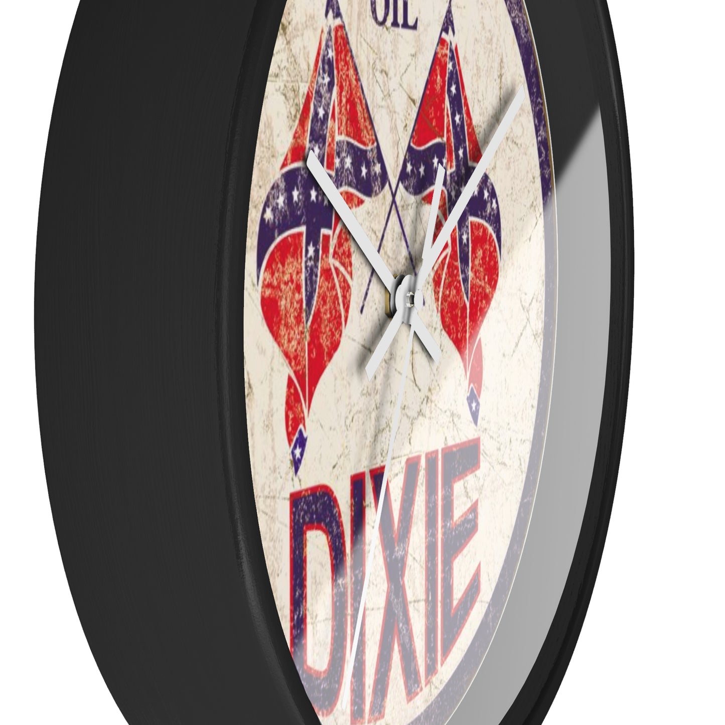 Retro Wall Clock - Dixie Motor Oil Design
