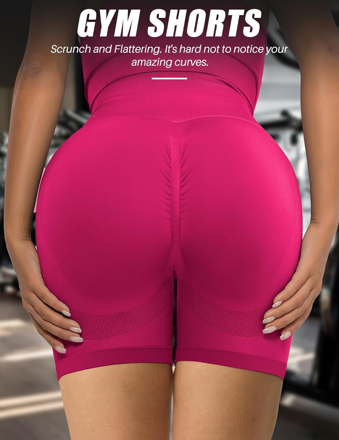 Womens Scrunch Gym Butt Lifting Seamless 5" Shorts Yoga High Waisted Workout Athletic Running Sport Active Booty Shorts