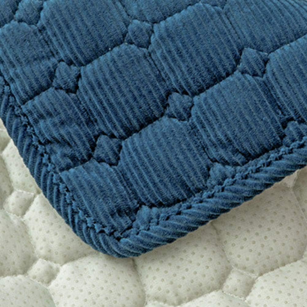 Bay Window Cushion Seat Indoor, Farmhouse Window Seat Cushions Indoor for Bedroom, Non Slip Pads/Bay Window Sill Bench Cushions, 27.55 X 59.05 Inches, Sea Blue