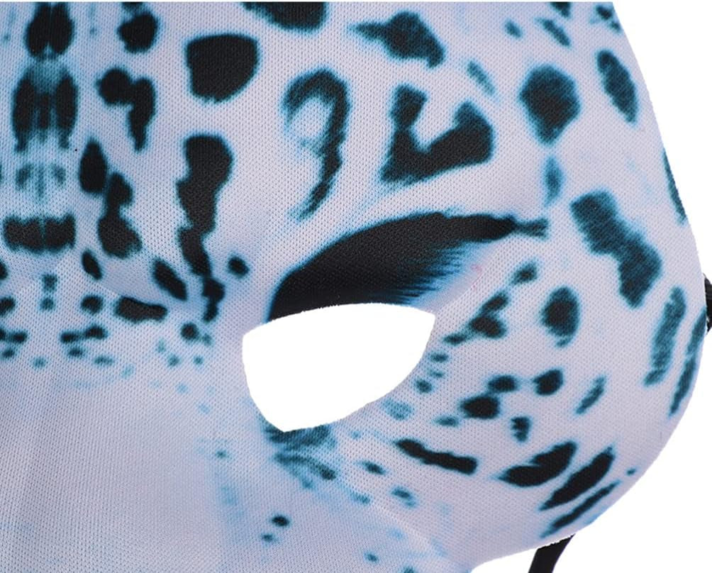 Halloween Leopard Half Face Masquerade Masks Animal for Halloween Carnival Party Dress up Costume Props