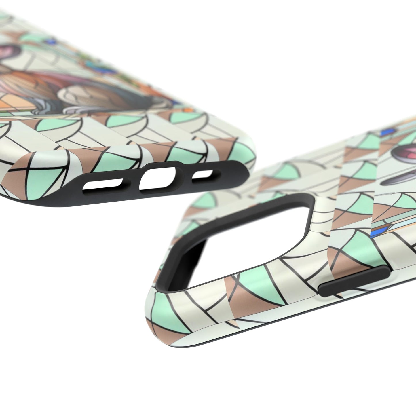 Flemish Giant Rabbit Animal Stained Glass Design Magnetic Tough Cases