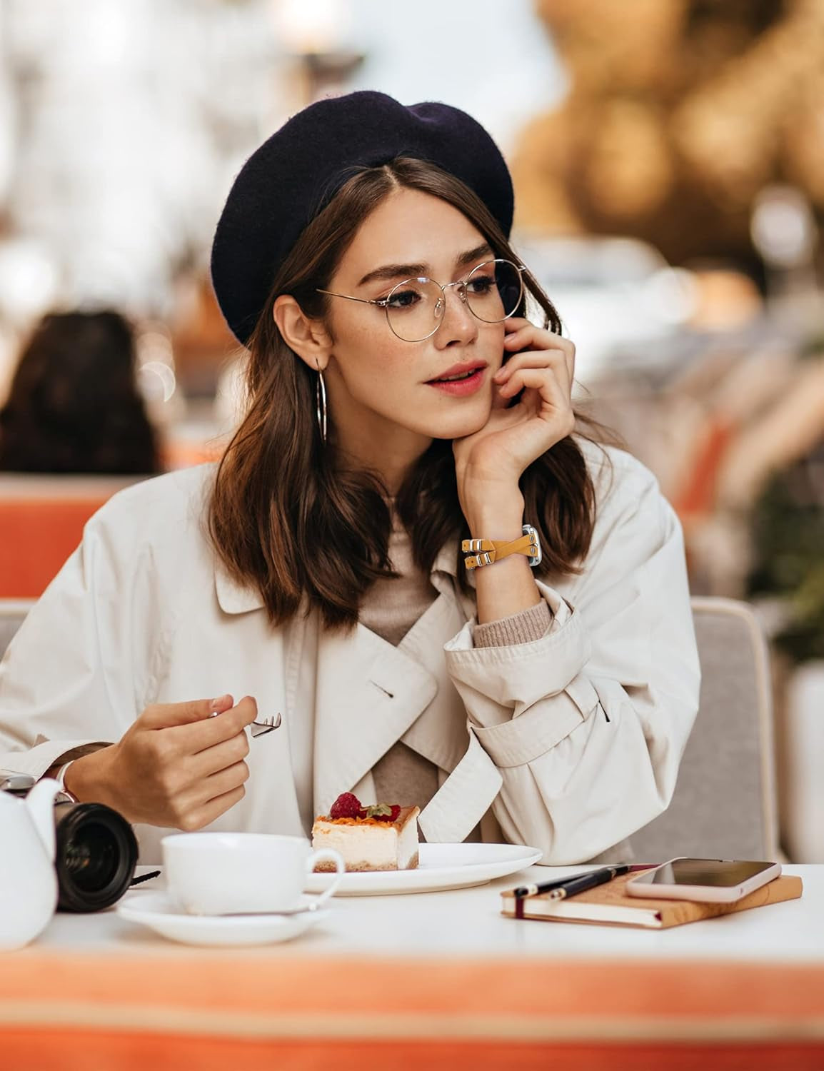 Leather Bands Compatible with Apple Watch Band 38Mm 40Mm 41Mm 42Mm 44Mm 45Mm 49Mm Women, Double-Row Design with Rivets Decoration Strap for Iwatch Series Se/Ultra2/Ultra/9/8/7/6/5/4/3/2/1