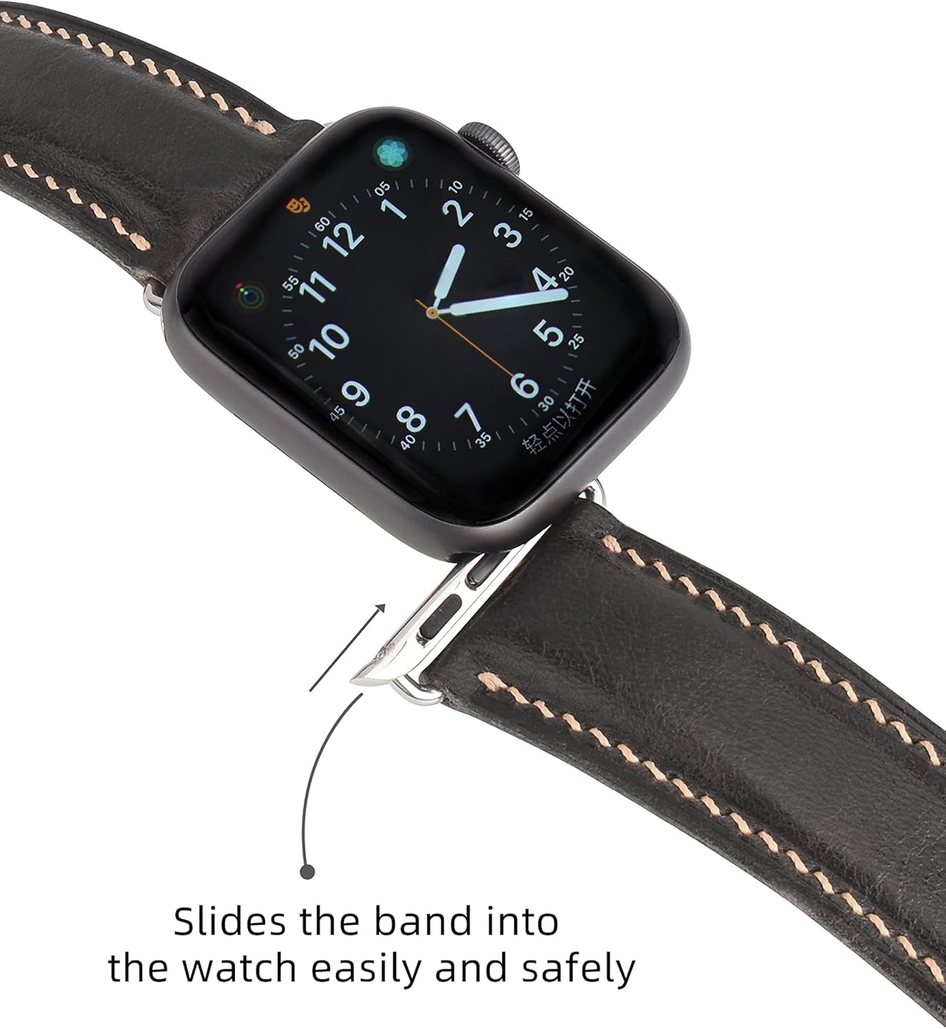 Vintage Leather Watch Bands Compatible with Apple Watch Band 38Mm/40Mm/41Mm 42Mm/44Mm/45Mm, Top Grain Genuine Leather Replacement Watch Strap for Apple Watch Series SE 9 8 7 6 5 4 3 2 1 SE for Men Women