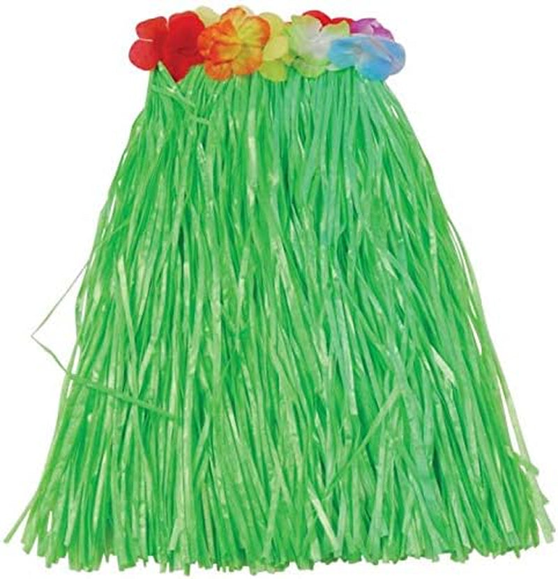 Flowered Luau Hula Skirts for Luau Party Hawaiian Theme Halloween Costume Pack of 2