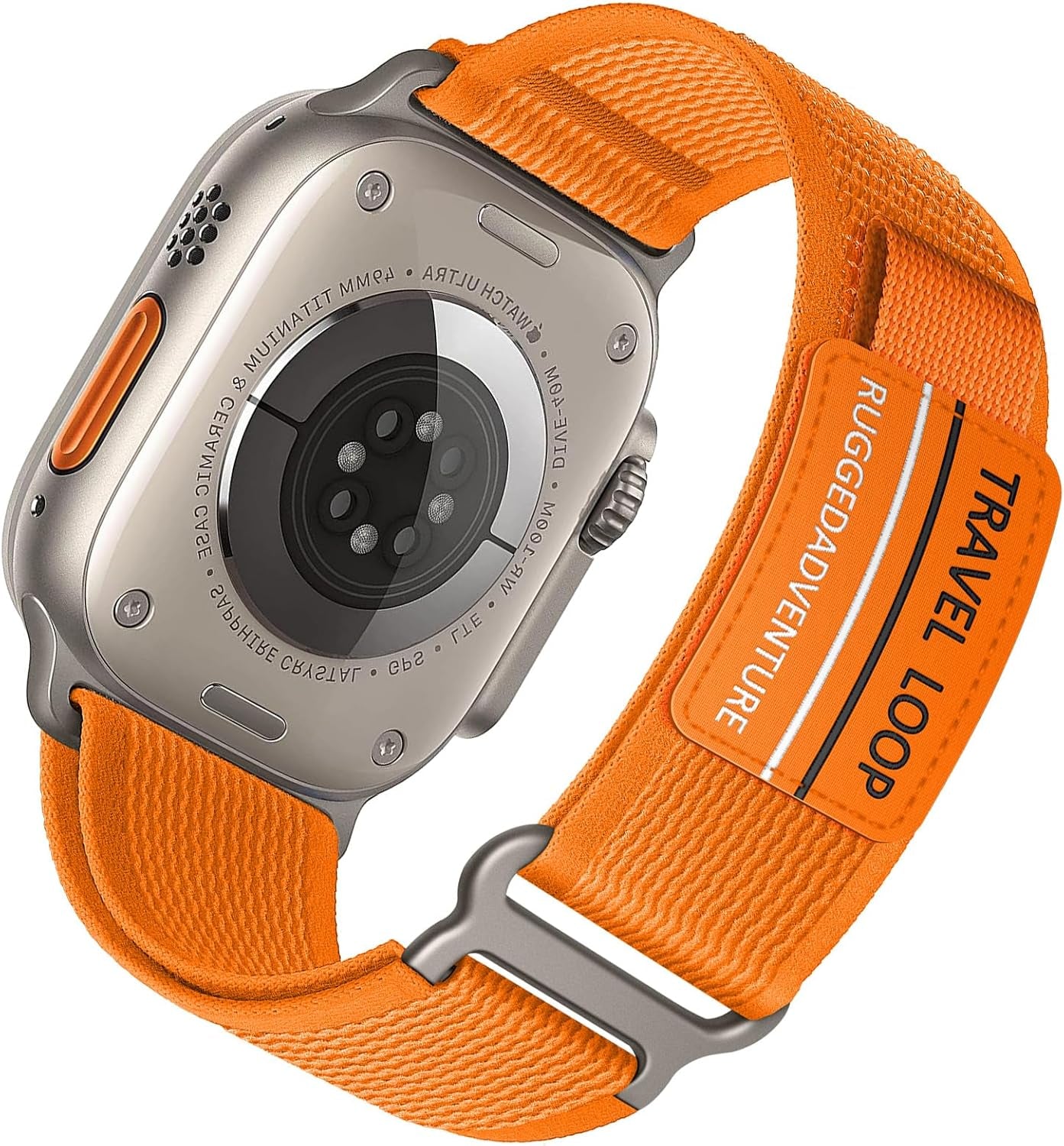 Trail Loop Nylon Band - Compatible with Apple Watch Ultra 2 Band 49Mm 46Mm 45Mm 44Mm 42Mm 41Mm 40Mm 38Mm Men Women,Rugged Braided Elastic Weave Sport Strap for Iwatch Ultra Series 10/9/8/7/6/SE/5/4/3