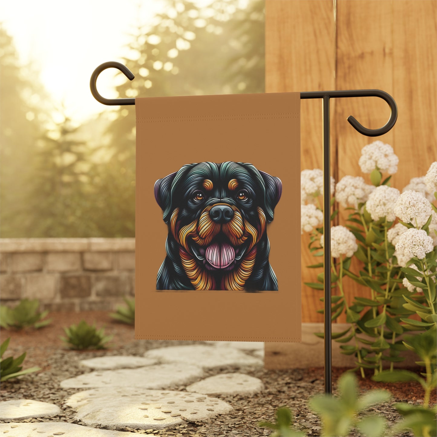 Rottweiler Garden Banner - Vibrant Dog Decor for Pet Lovers