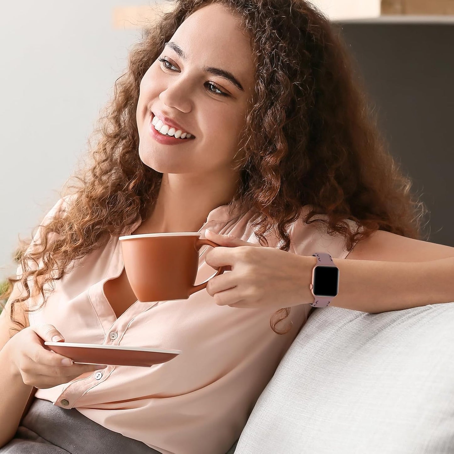 Lace Silicone Bands Compatible with Apple Watch Band 38Mm 40Mm 41Mm 42Mm 44Mm 45Mm 49Mm, Soft Hollow-Out Breathable Sport Strap Wristband for Iwatch Series 9 8 7 SE 6 5 4 3 2 1 Ultra Women Men