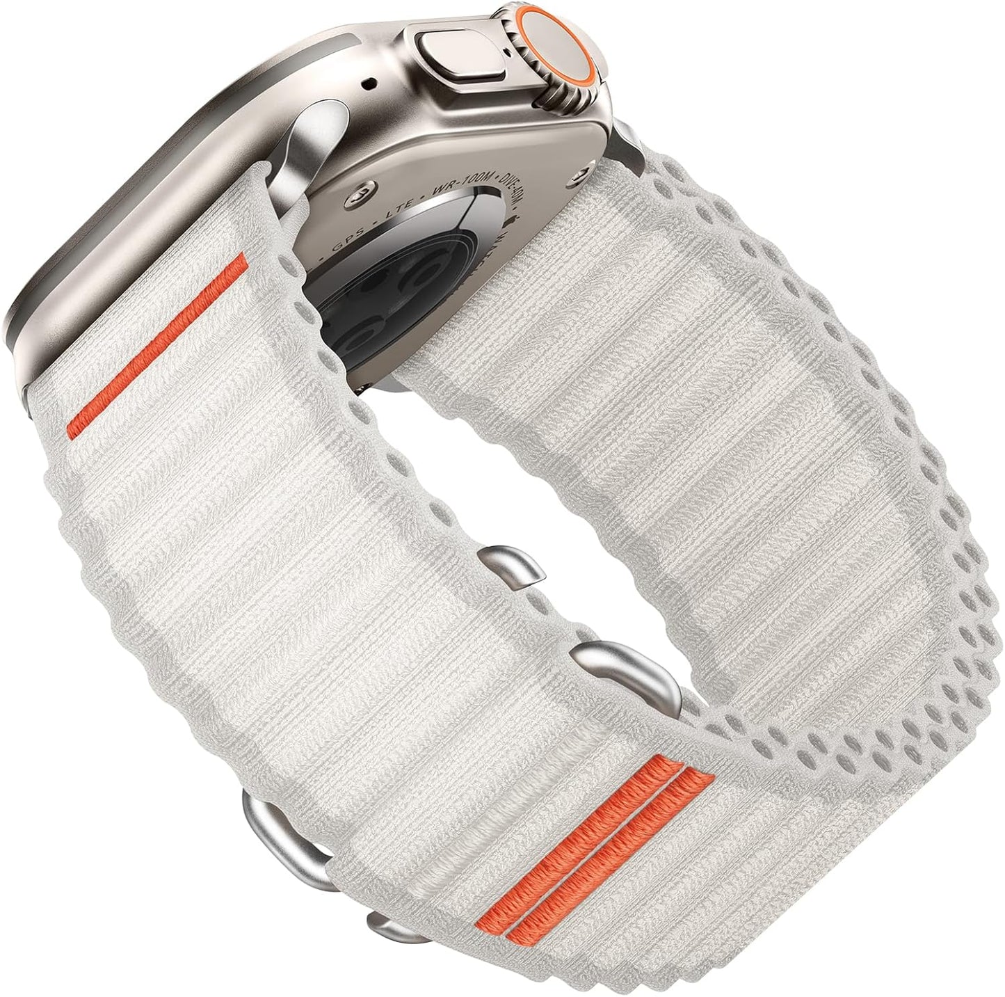 Sport Bands Compatible for Apple Watch Ultra Band 49Mm 46Mm 45Mm 44Mm 42Mm Men Women, Stretchy Nylon Loop Adjustable Strap with S-Hook for Iwatch Ultra SE Series 10 9 8 7 6 5 4 3