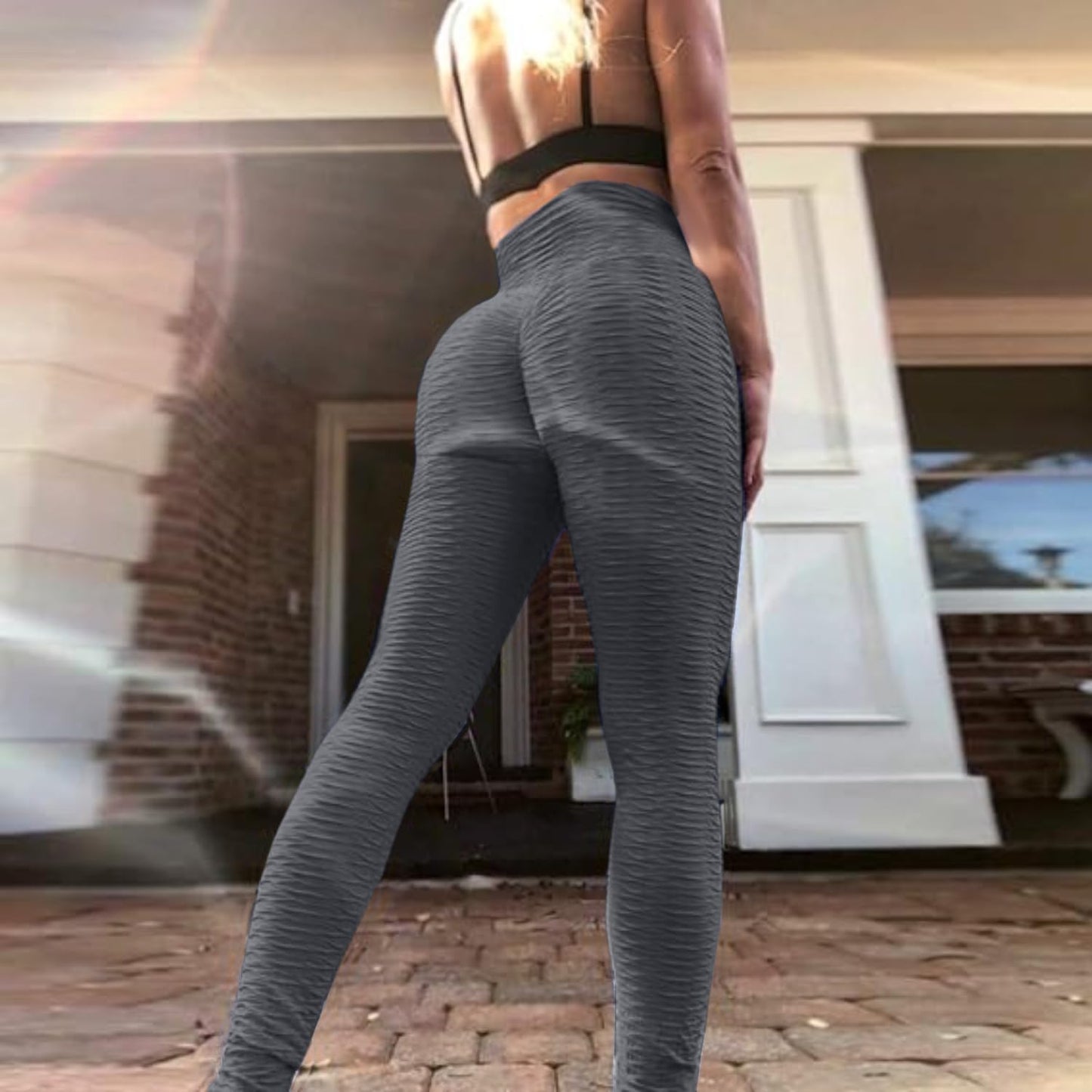 Butt Lifting Workout Tummy Control Leggings for Women Tiktok High Waisted Yoga Pants Scrunch Gym Booty Tights