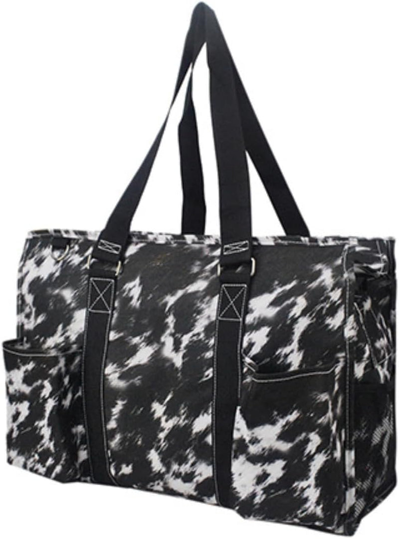 Utility Water Resistant Tote Bag, Top Zipper Closure, Perfect Gifts for Working Women, Nurses, Gym Bag