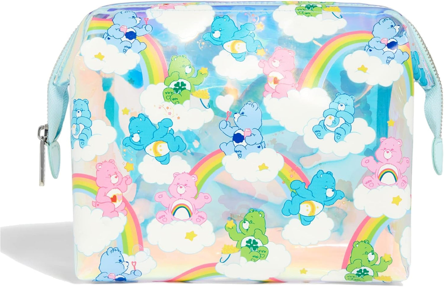 Wash Bag - Disney Care Bears Toiletry Bag, Clear Makeup Bag, Ideal for Cosmetics, Travel Accessories, Cute Toiletries Essentials Bag for Women, Girls, and Kids, Pencil Case UK