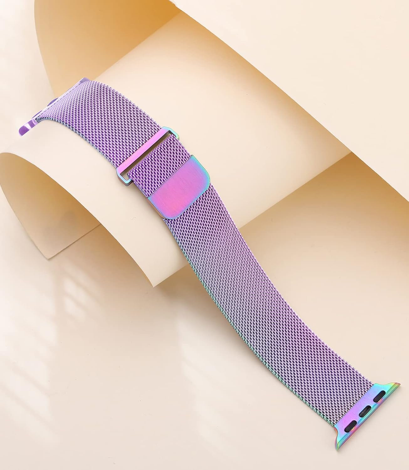Magnetic Bands Compatible for Apple Watch Band 40Mm Women 38Mm 41Mm 42Mm 44Mm 45Mm 49Mm Men, Stainless Steel Mesh Metal Adjustable Sport Strap Wristband Iwatch Series 9 8 7 6 5 4 3 2 1 SE Ultra