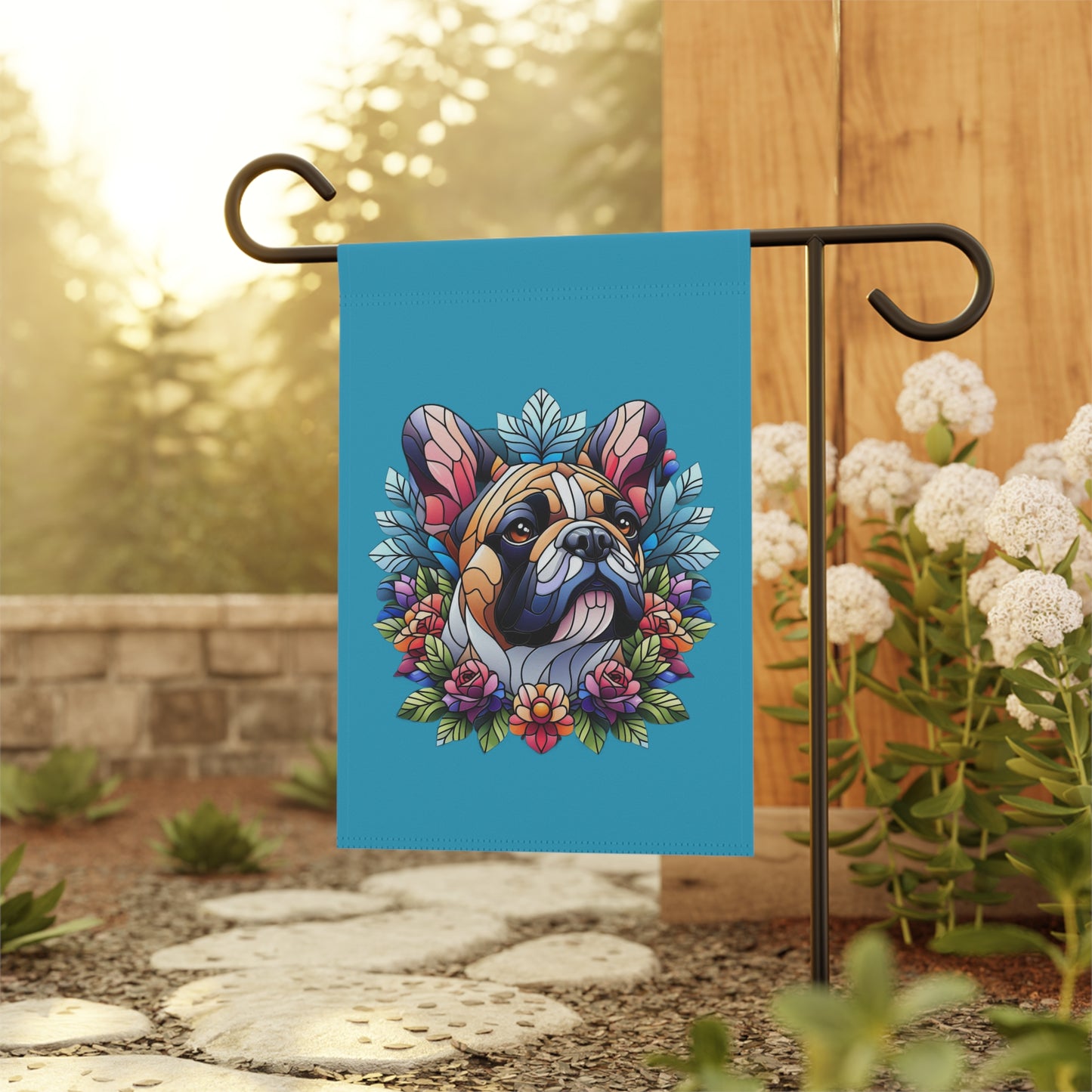 French Bulldog Garden Flag - Floral Decor for Pet Lovers