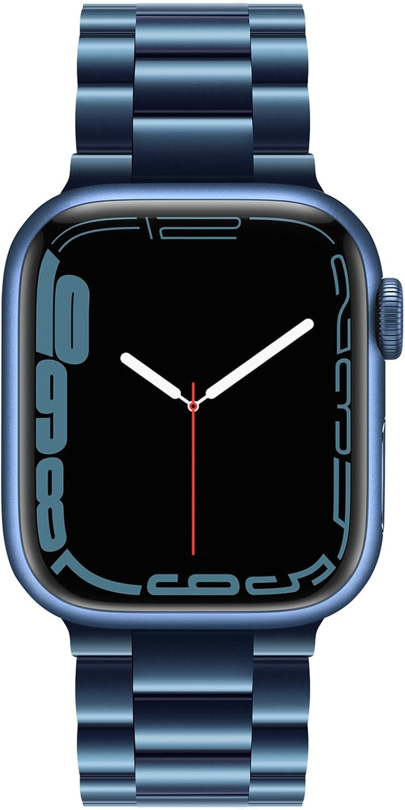 Band Compatible with Apple Watch Band 41Mm 40Mm 38Mm Premium Stainless Steel Metal Replacement Strap Compatible with Apple Watch SE Series 9 8 7 6 5 4 3 2 1 (Blue)