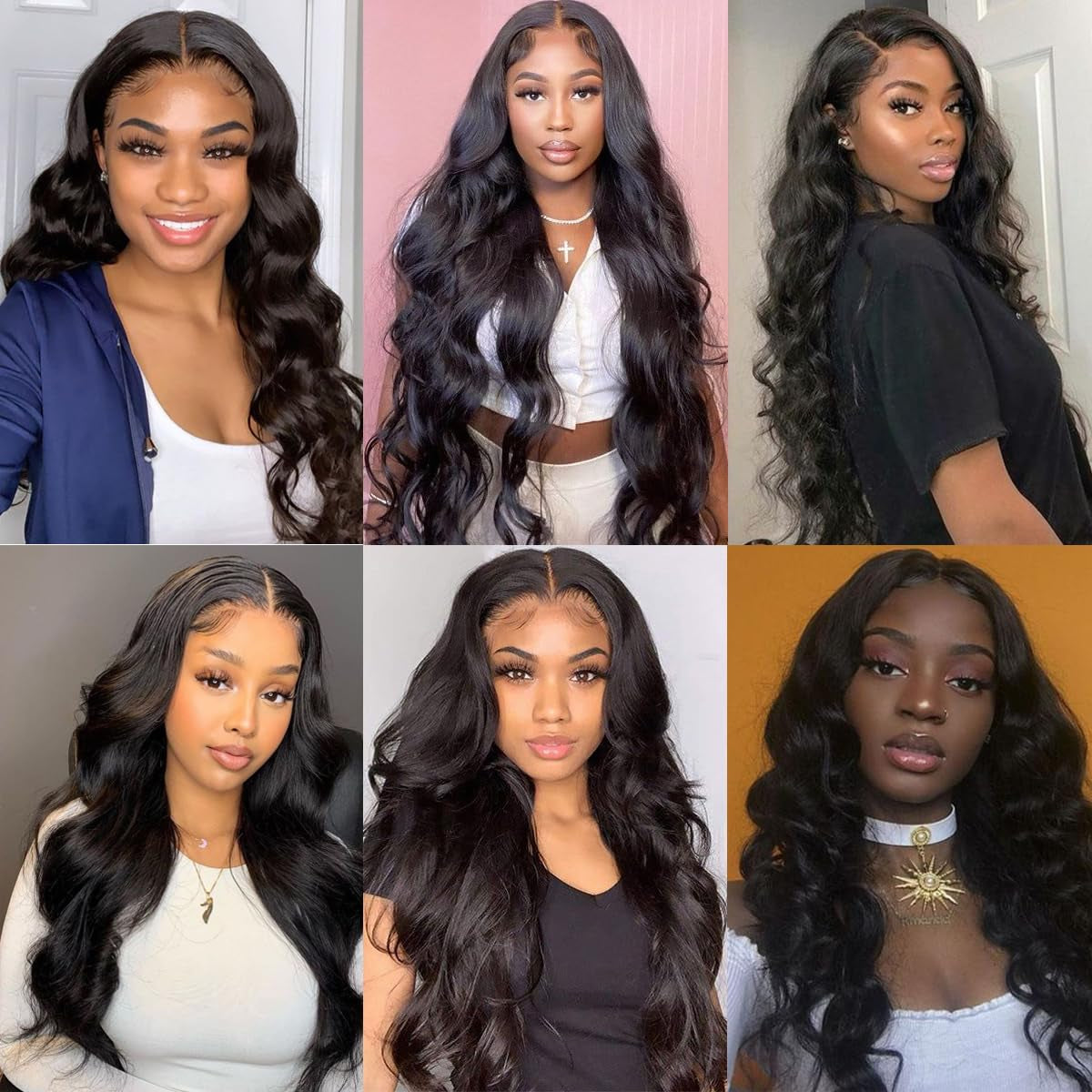 Human Hair Bundles Human Hair Body Wave 3 Bundles Human Hair 14 16 18 Inch Weave Bundles Human Hair 100% Unprocessed 12A Brazilian Hair Bundles Human Hair Extension for Black Women