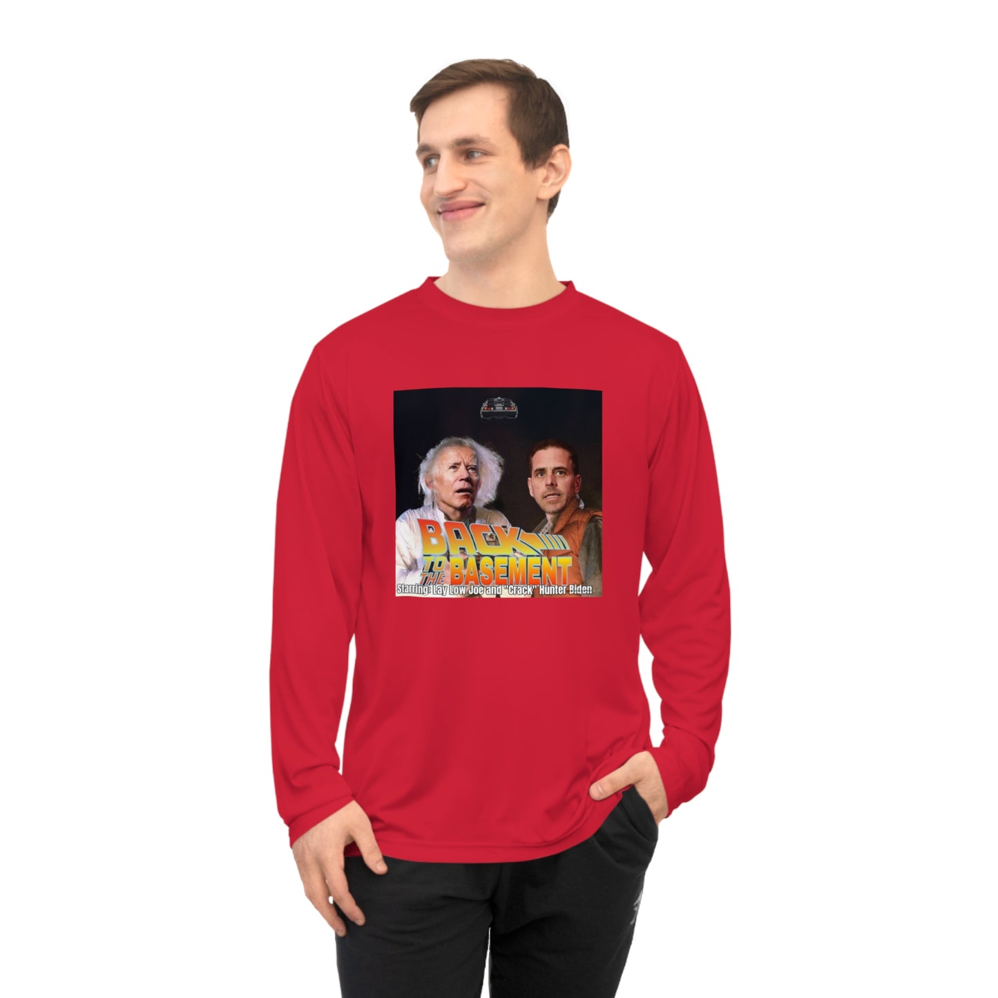 Long Sleeve Shirt - Hunter Biden Convicted Felon Pardon Back to the Basement