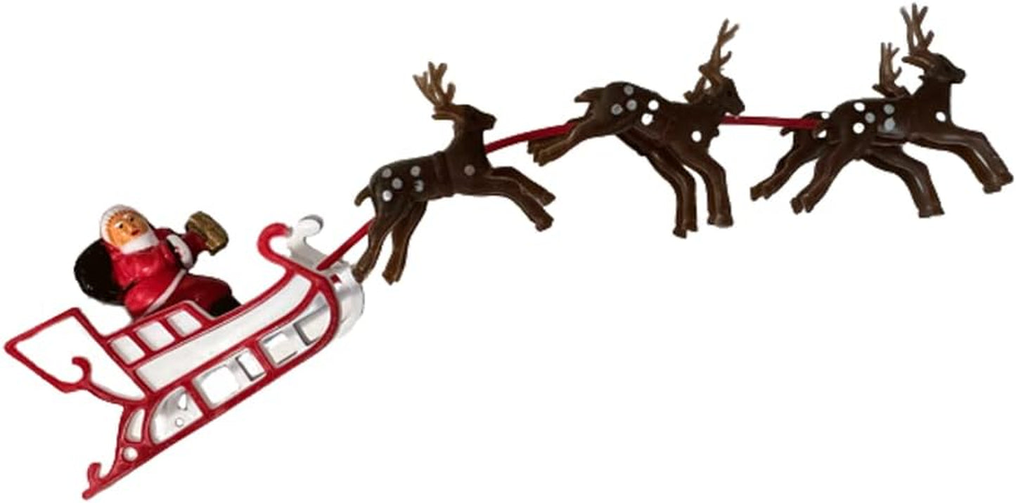 Oasis Supply, Santa Sleigh Reindeer Christmas Winter Cake Kit Topper Cake Decorating Kit