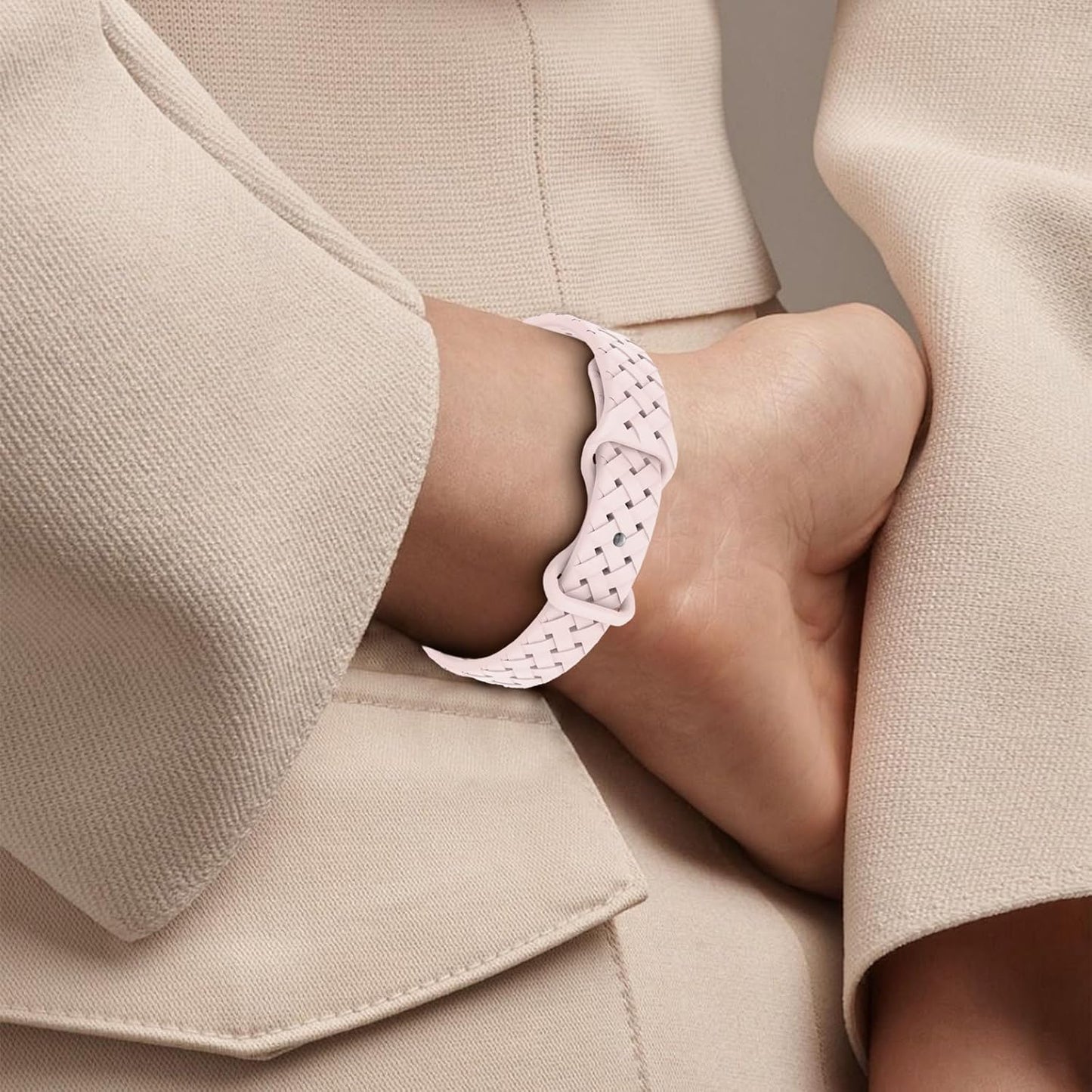 Slim Silicone Braided Bands Compatible for Apple Watch 42Mm 41Mm 40Mm 38Mm, Thin Breathable Sport Adjustable Strap for Iwatch Series SE 10 9 8 7 6 5 4 3 2 1 Women