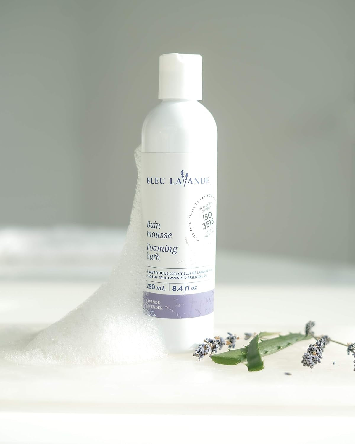 - Natural Lavender Foaming Bath - Made with Certified Premium & 100% Pure True Lavender Essential Oil - Soothing, Natural, Cruelty-Free and Vegan - No Artificial Fragrances - 8.4 Fl Oz TLBH