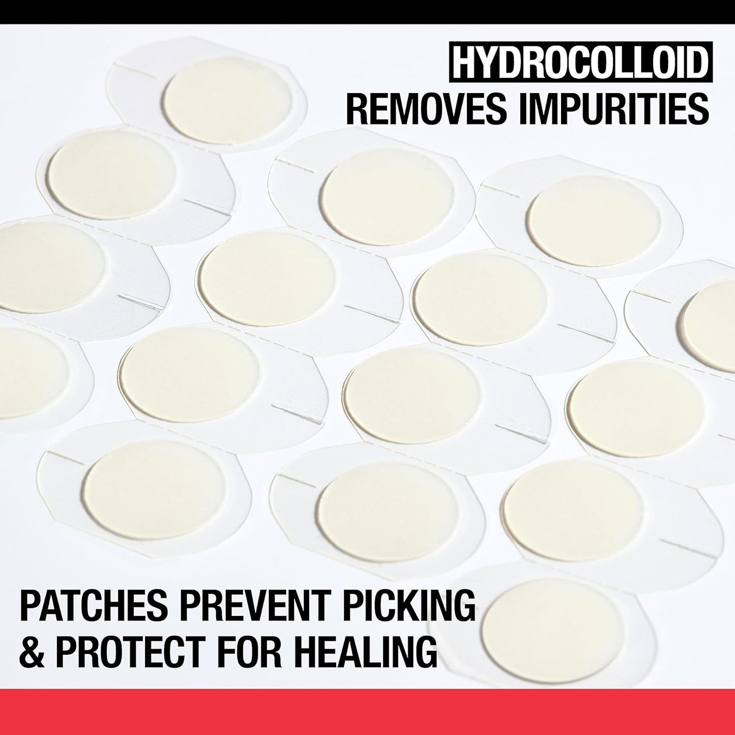 Stubborn Acne Pimple Patches, Acne Treatment for Face, Ultra-Thin Hydrocolloid Spot Stickers Provide Optimal Healing for Pimples, 24 Patches