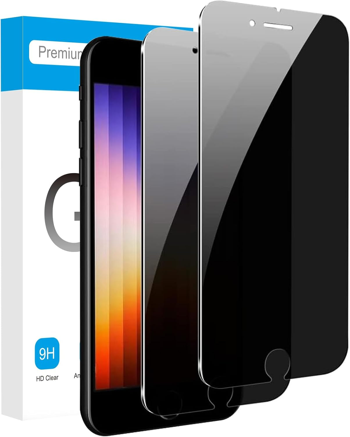 for Iphone 16E/14/13/ 13 Pro Privacy Screen Protector, 2 Pack Privacy Screen, anti Spy Tempered Glass Film with Easy to Install Kit, Accessories 6.1 Inch