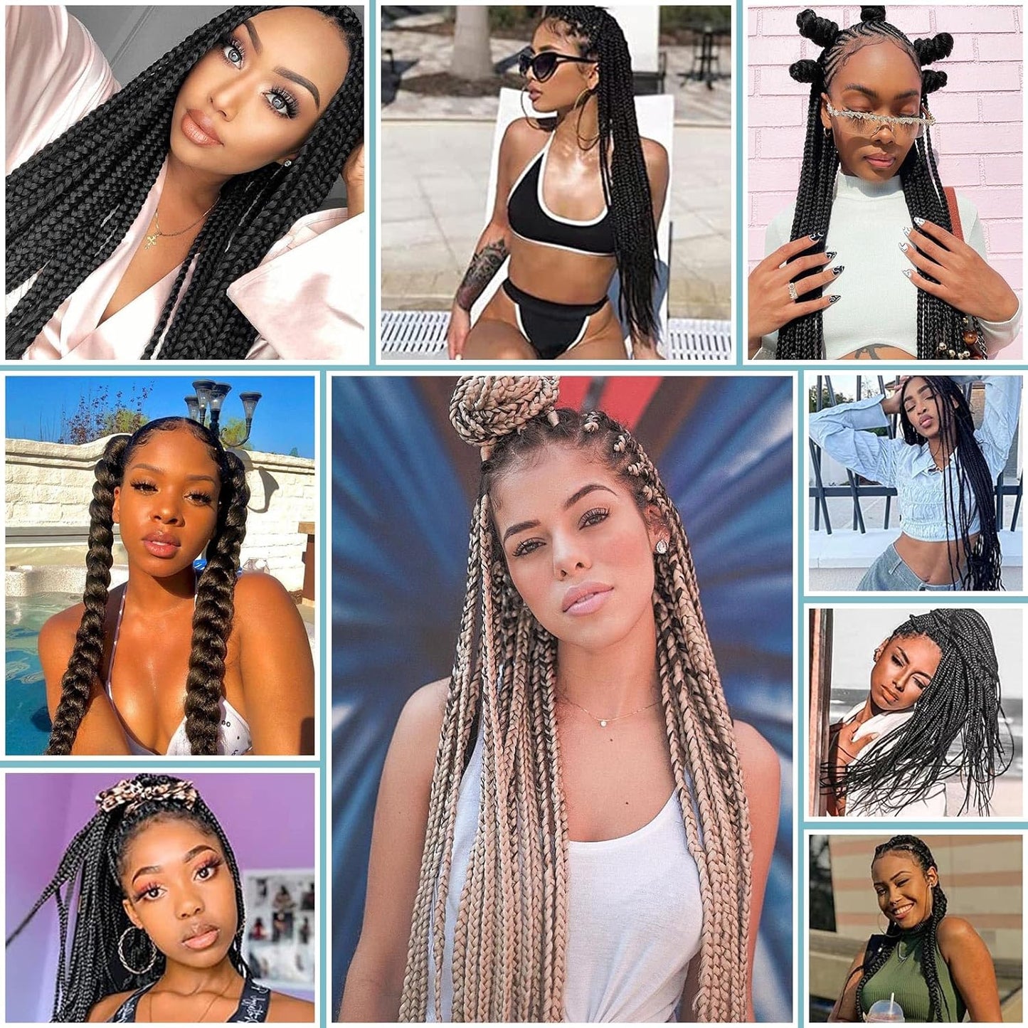 Braiding Hair Pre Stretched Ombre 28 Inch 3 Packs Braiding Hair Yaki Texture Prestretched Crochet Hair Braids 1B/30/27