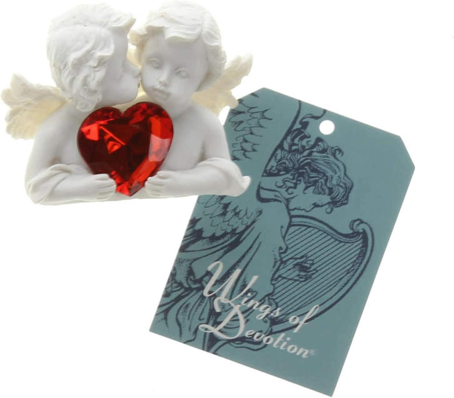Two in Love Cherub Figurine 2.75X1.5X2"
