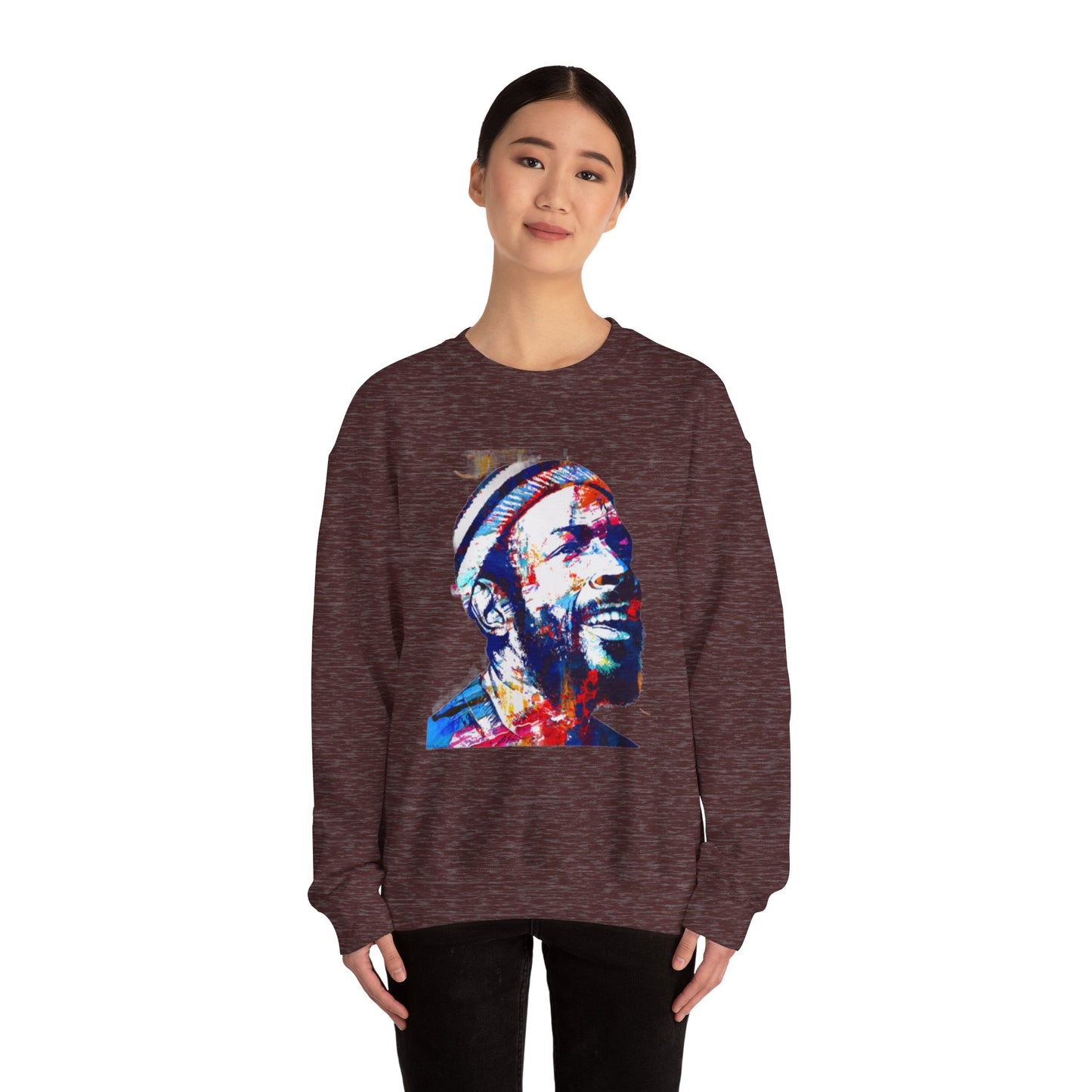 Marvin Gaye Abstract Paintings Unisex Heavy Blend™ Crewneck Sweatshirt